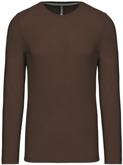 Kariban Heren T-shirt 
<br />Ronde hals lange mouwen