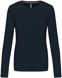 Kariban Dames T-shirt 
<br />Ronde hals lange mouwen