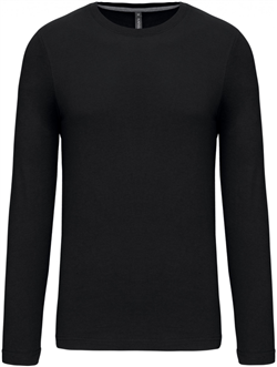Kariban Heren T-shirt 
<br />Ronde hals lange mouwen