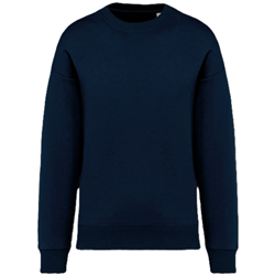 Ecologische oversized uniseks sweater met ronde hals NS407