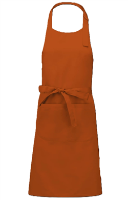 Katoenen schort met zak