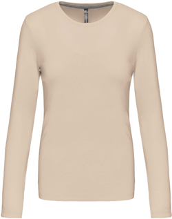 Kariban Dames T-shirt
<br />Ronde hals lange mouwen