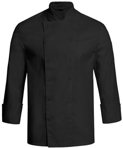 Koksvest - unisex - Lange mouw zwart
<br /> + naam oranje